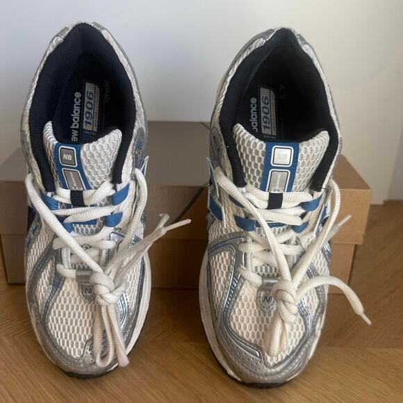 New Balance 1906 R Silver Metallic/Blue Men Sneakers - SZ  7 D- W 8.5 main image 6